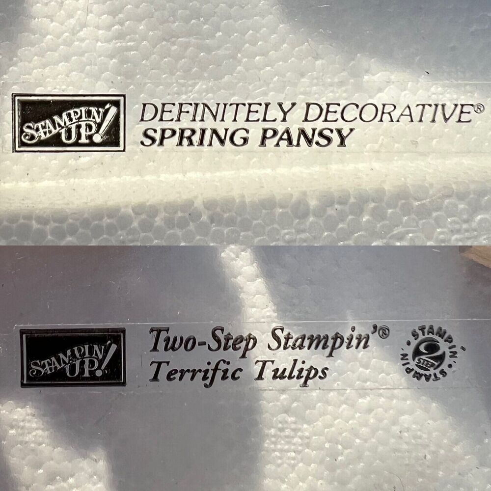 Stampin’ Up! Spring Pansy & Two Step Terrific Tulips Sets, 15 Stamps Total - Picture 6 of 6